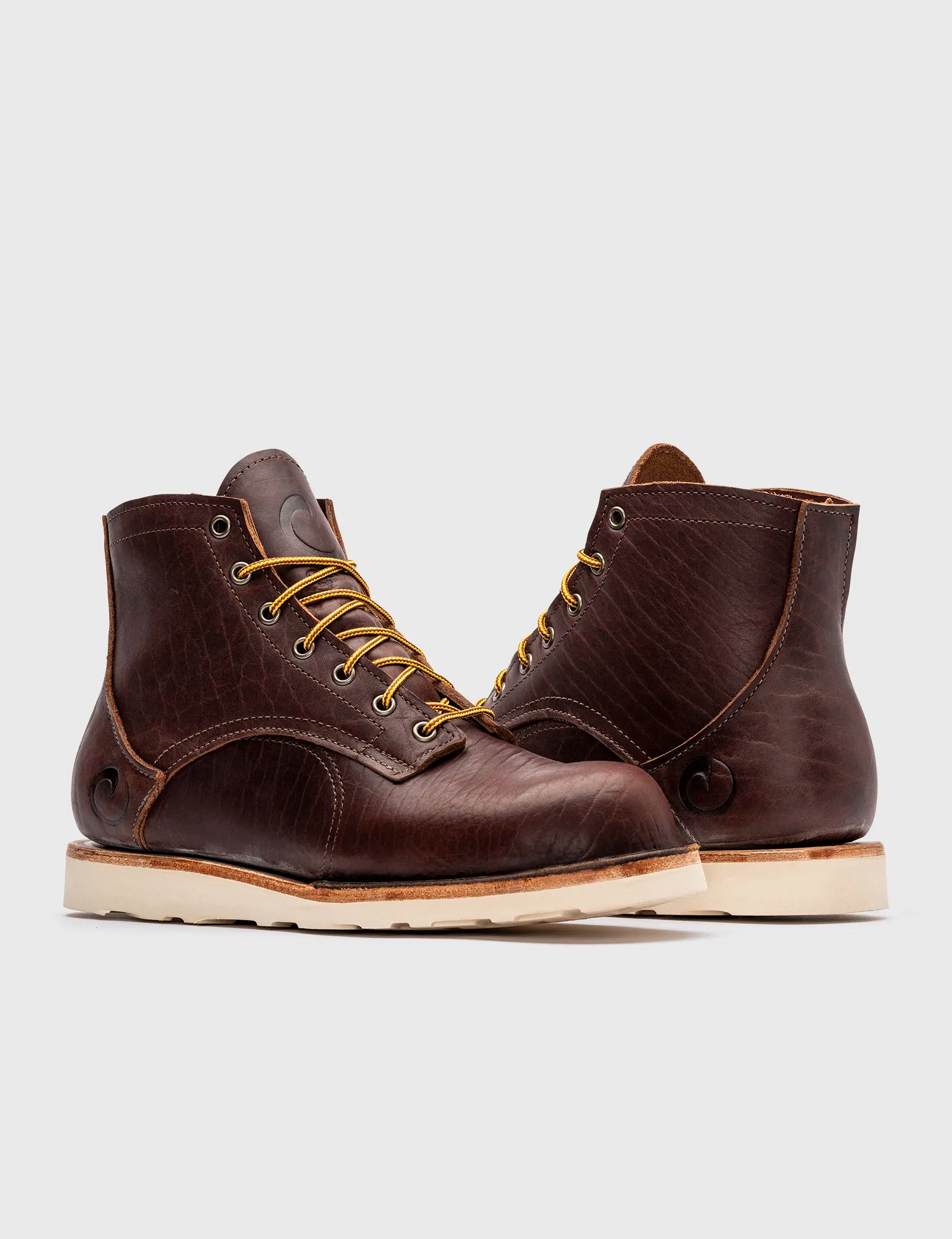 Bison sales leather boots
