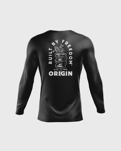 SNAKESKIN COMPRESSION FIT RASHGUARD LS