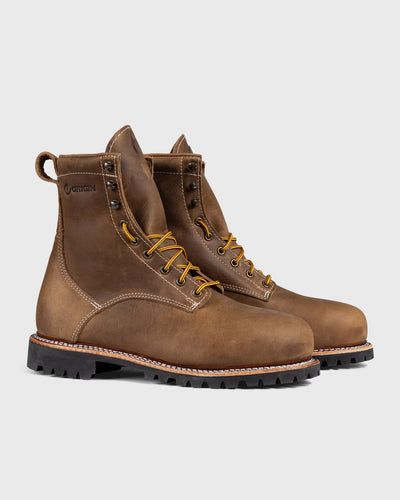 THE WILTON 8" STEEL TOE WORK BOOT - BIG LUG