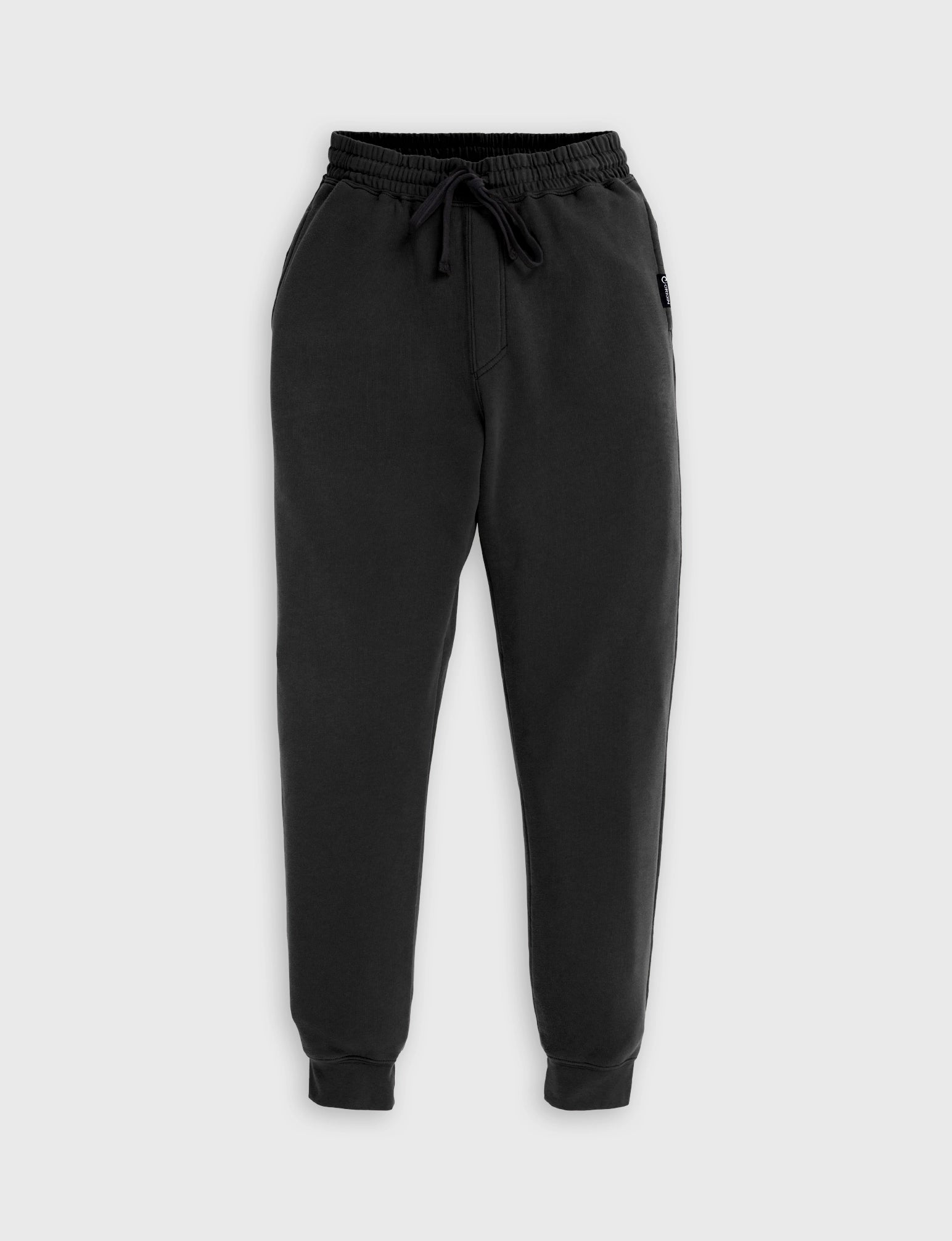 【KIXI】★(UNISEX) Low-rise Label Pigment Jogger Pants Kaztek Low Rise Sweatpants - Black – Thats So Fetch US
