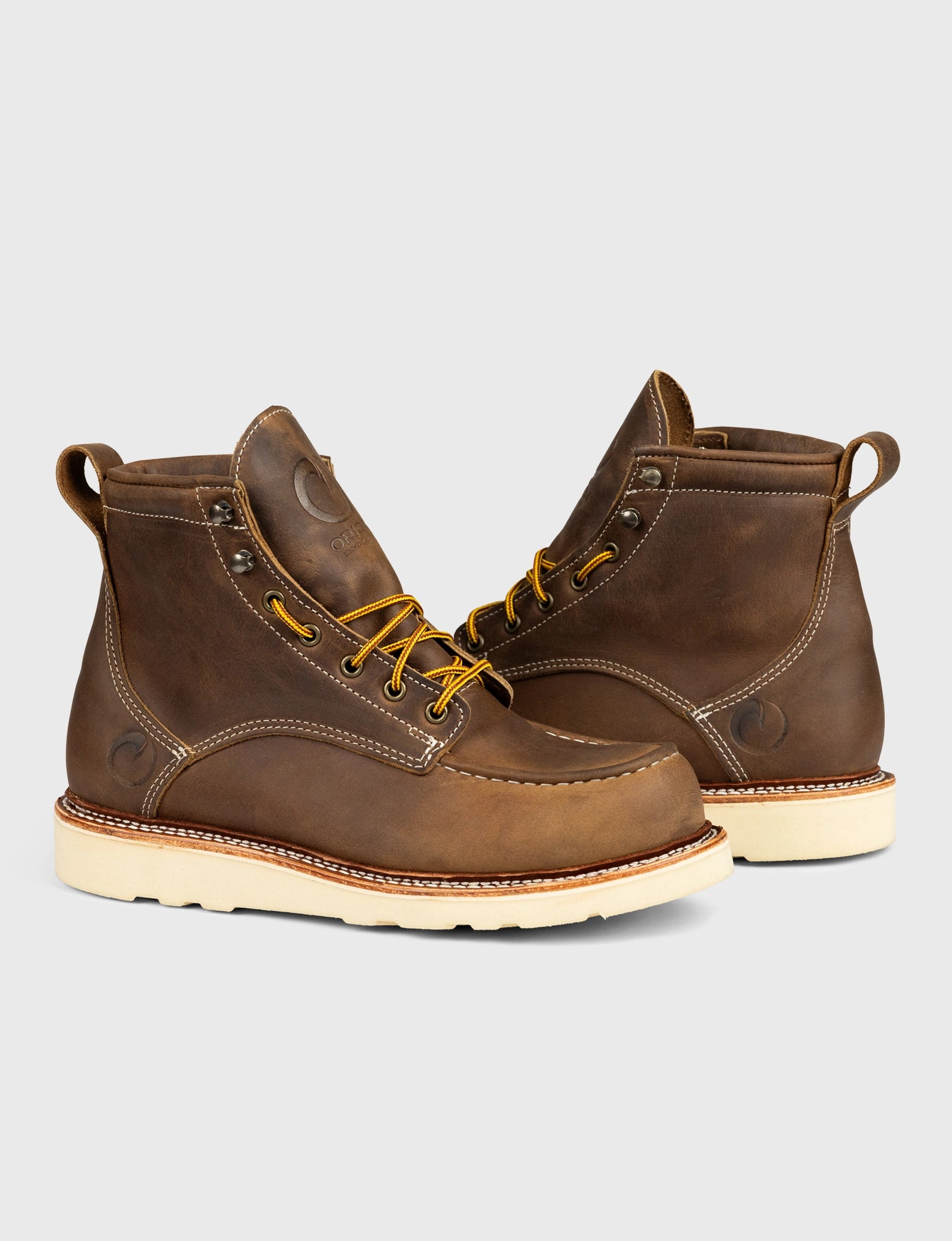 Origin - MAINE MOC TOE BOOT - NATURAL WEDGE SOLE