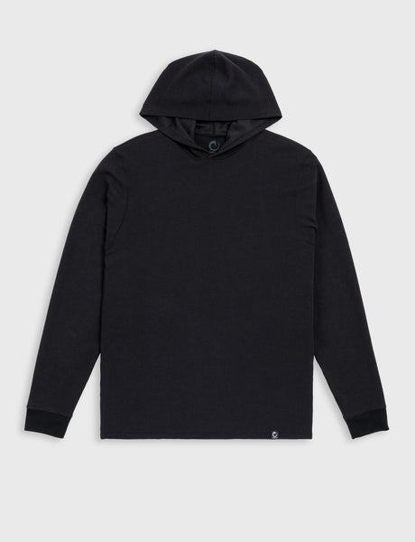 【NIL DUE】 PULLOVER WAFFLE HOODIE / BLK CORE WAFFLE HOODIE – ORIGIN
