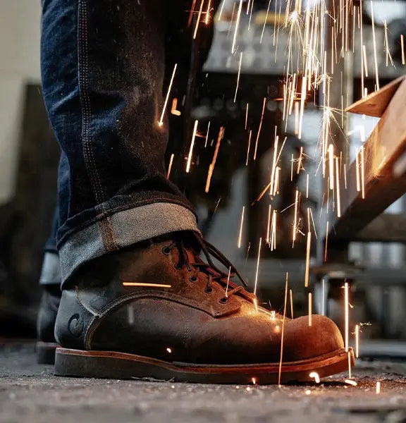 Leather boots made in top usa